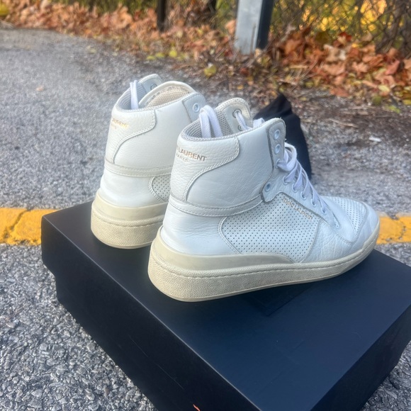 Saint Laurent women’s SL/24 high top sneakers size 40 - Picture 3 of 5